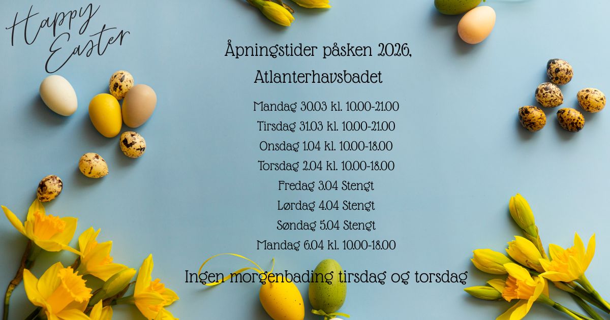 Åpningstider påsken 2026